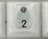 2 @ Keycap, iBook G3 Clamshell, Original
