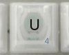 U Keycap, iBook G3 Clamshell, Original Graphite