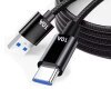 USB Data Cable, Type-A to Type C, 120W 1m, Black